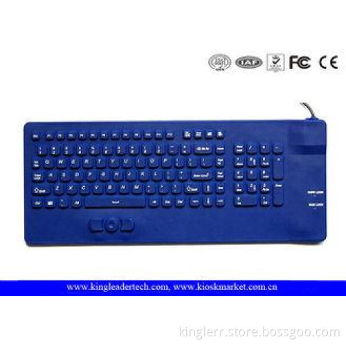 USB 108Keys Medical Waterproof Silicone Keyboard With FN Ke